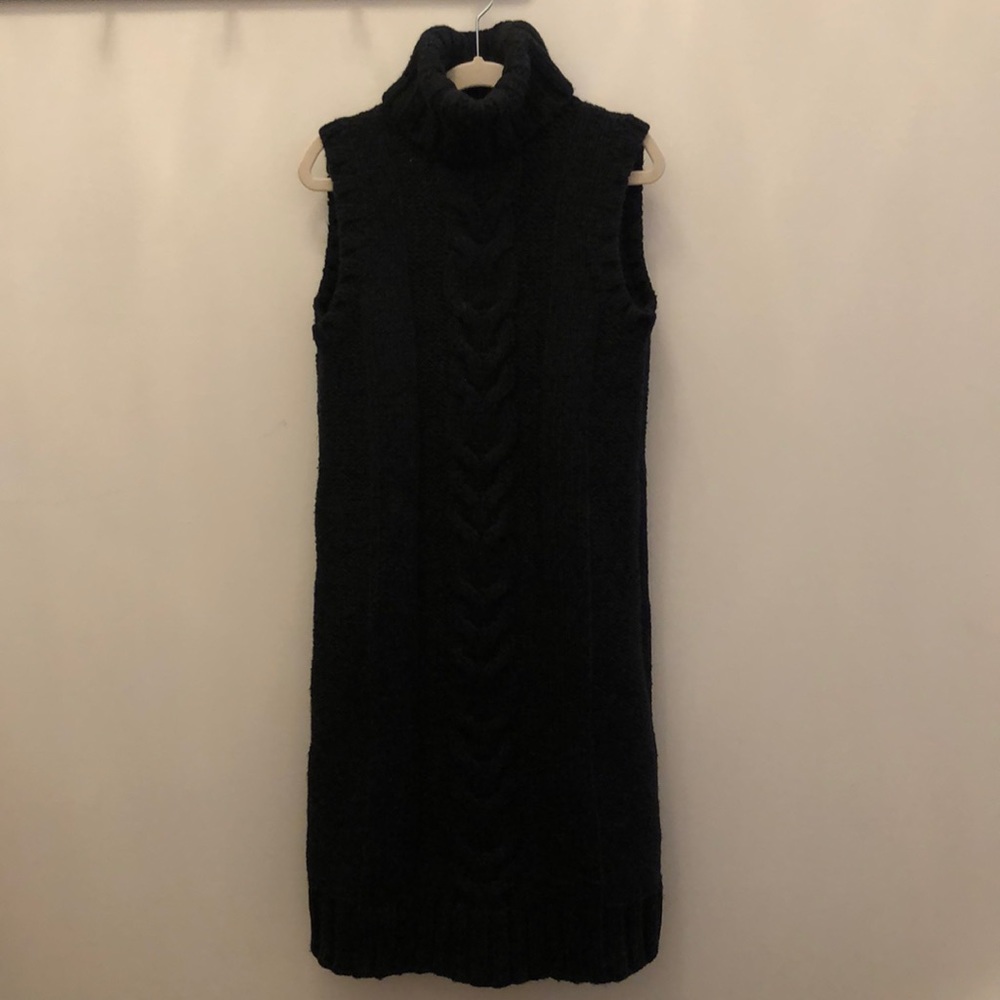 GAP Sleeveless Turtleneck Sweater Dress